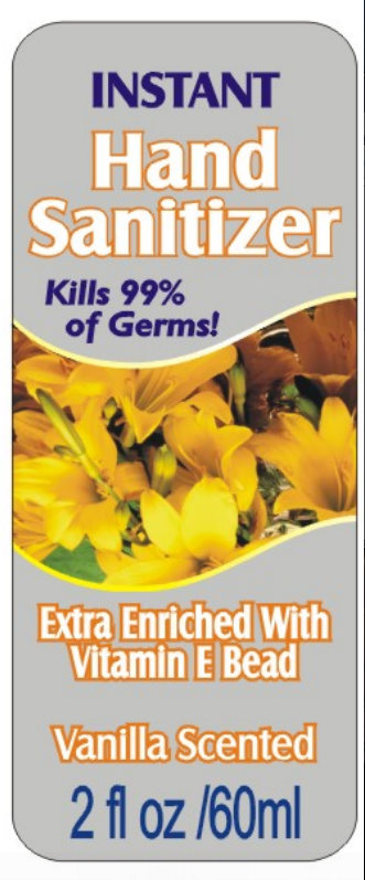 Pill image for Instant Hand Sanitizer Extra Enriched With Vitamin E Bead Vanilla Scented 2 Piece Pack