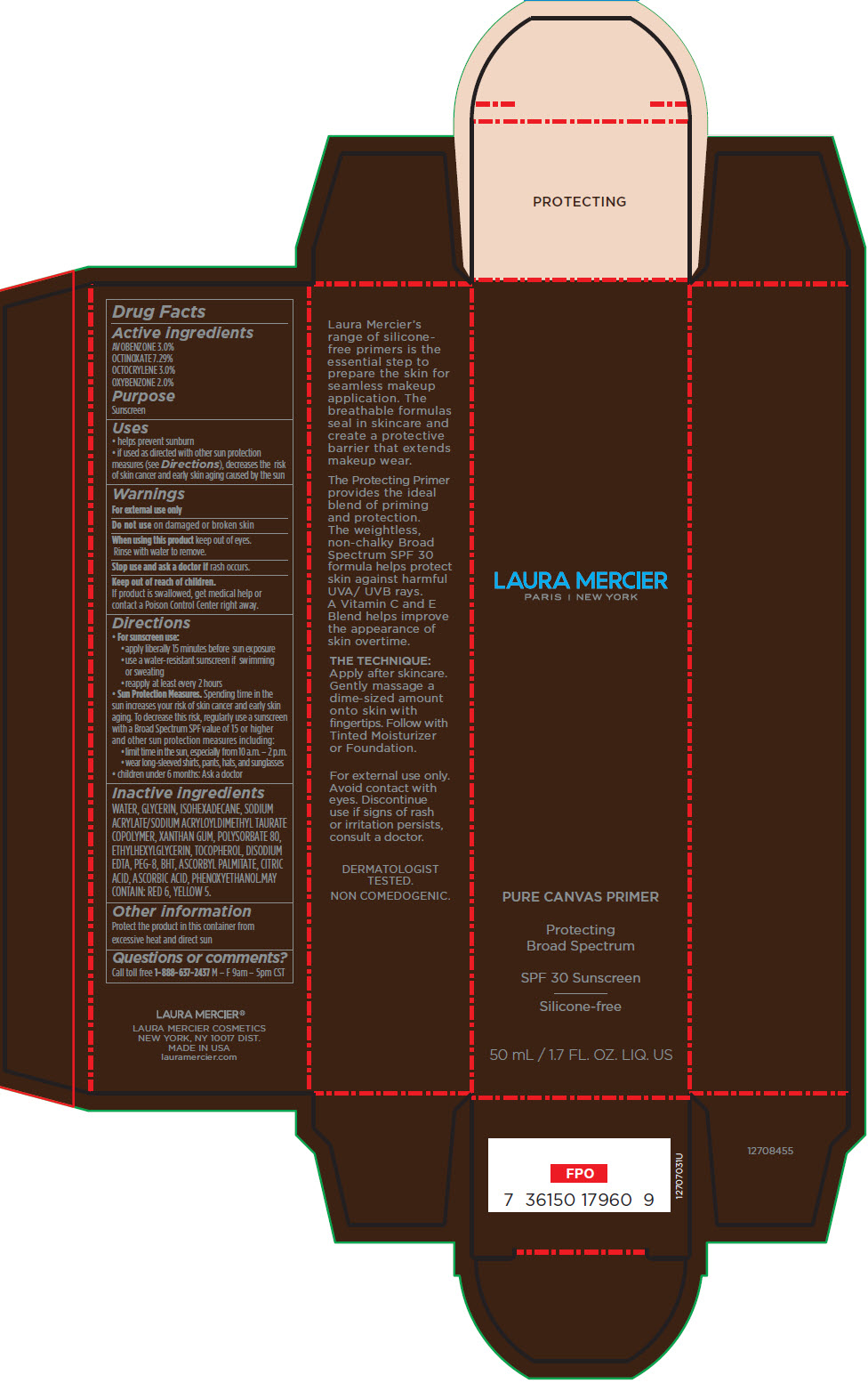 Pill image for Laura Mercier Pure Canvas Primer Protecting Broad Spectrum Spf 30 Sunscreen