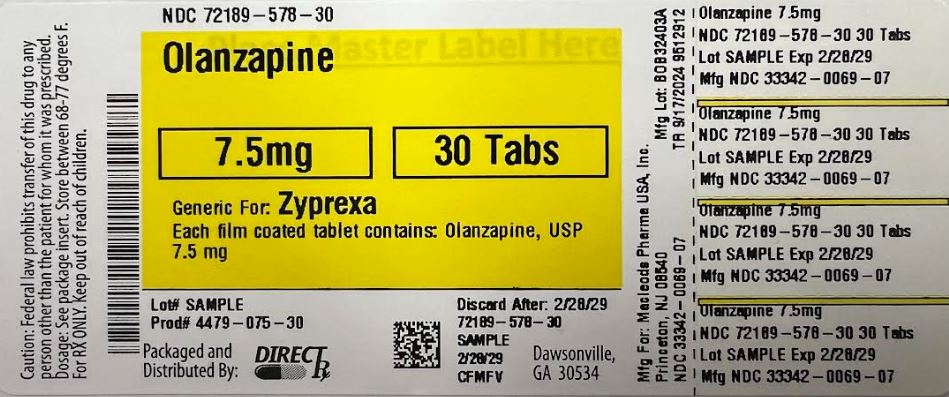 Pill image for Olanzapine
