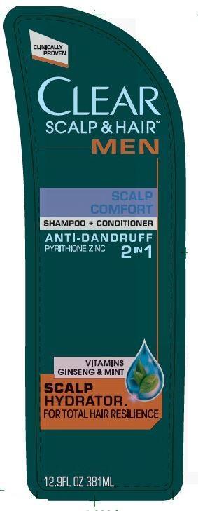 Pill image for Clear 2 In 1 Scalp Comfort Anti Dandruff Shampoo And Conditioner