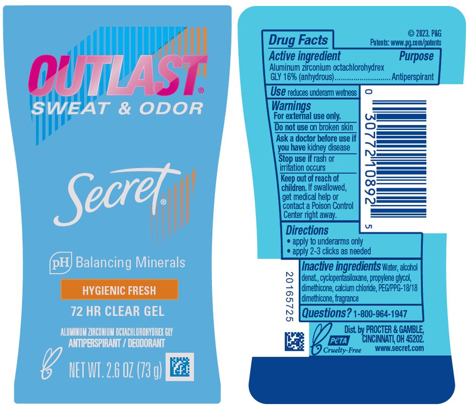 Pill image for Secret Outlast Hygienic Fresh Clear