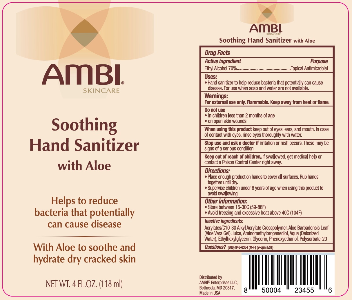 Pill image for Ambi Soothing Hand Sanitizer