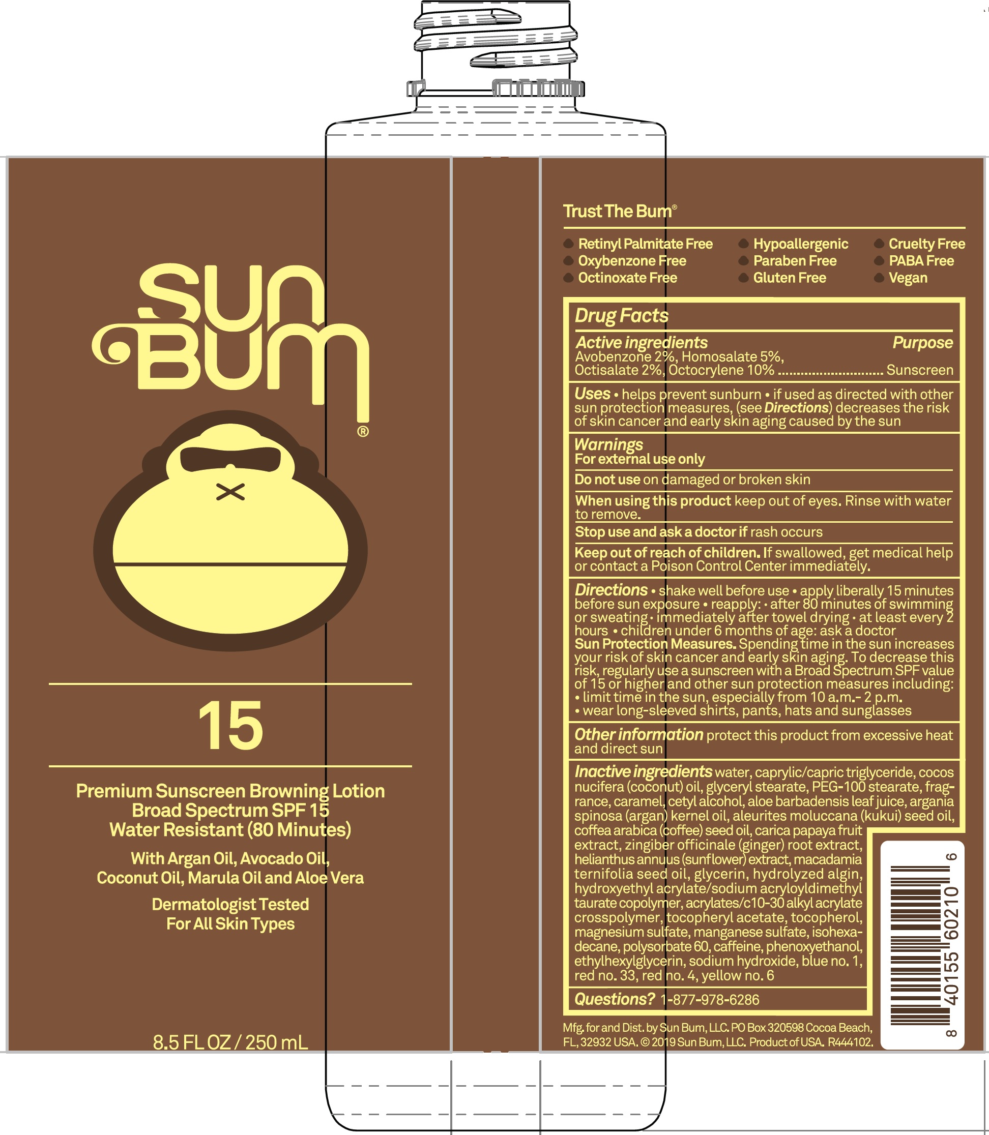 Pill image for Sun Bum Premium Sunscreen Browning Lotion Spf 15