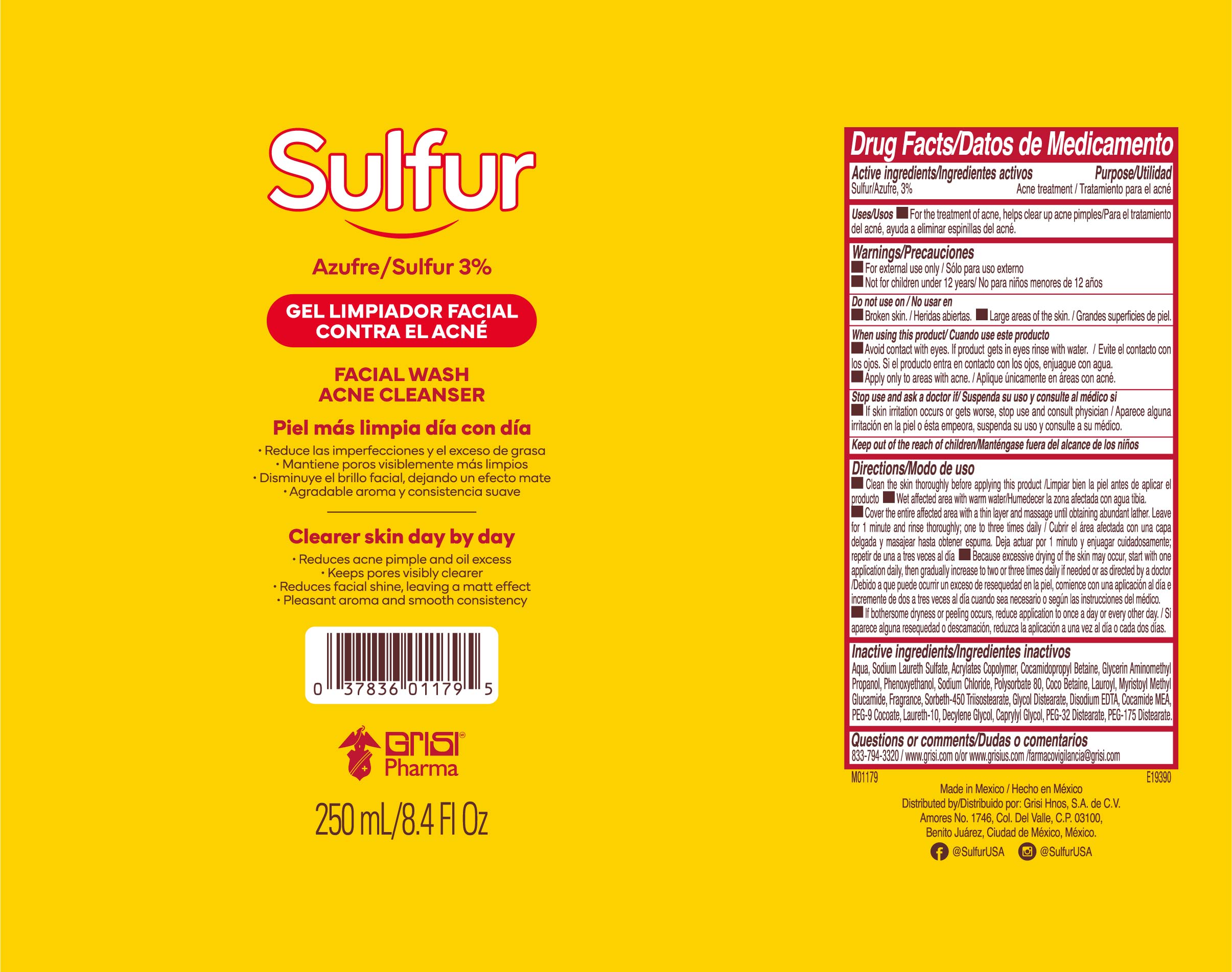 Pill image for Sulfur Facial Wash