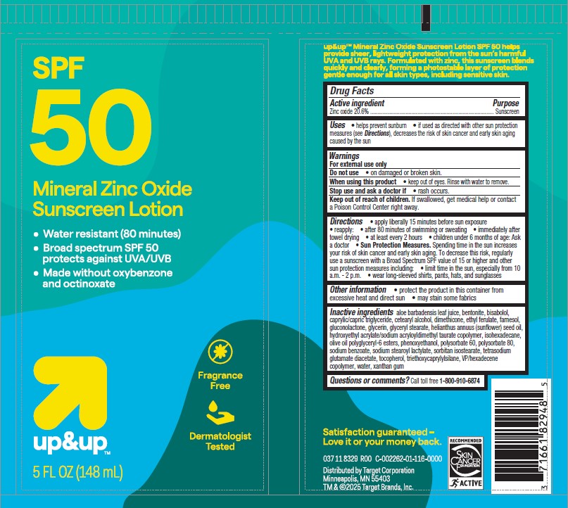 Pill image for Target Up And Up Spf 50 Mineral Zinc Oxide Sunscreen Lotion
