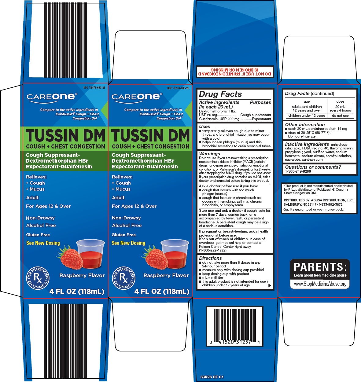 Pill image for Retail Business Services, Llc. Tussin Dm Drug Facts