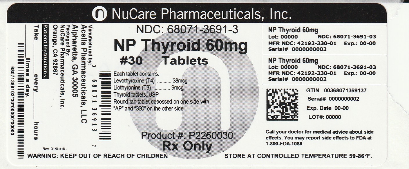 Pill image for Np Thyroid 60
