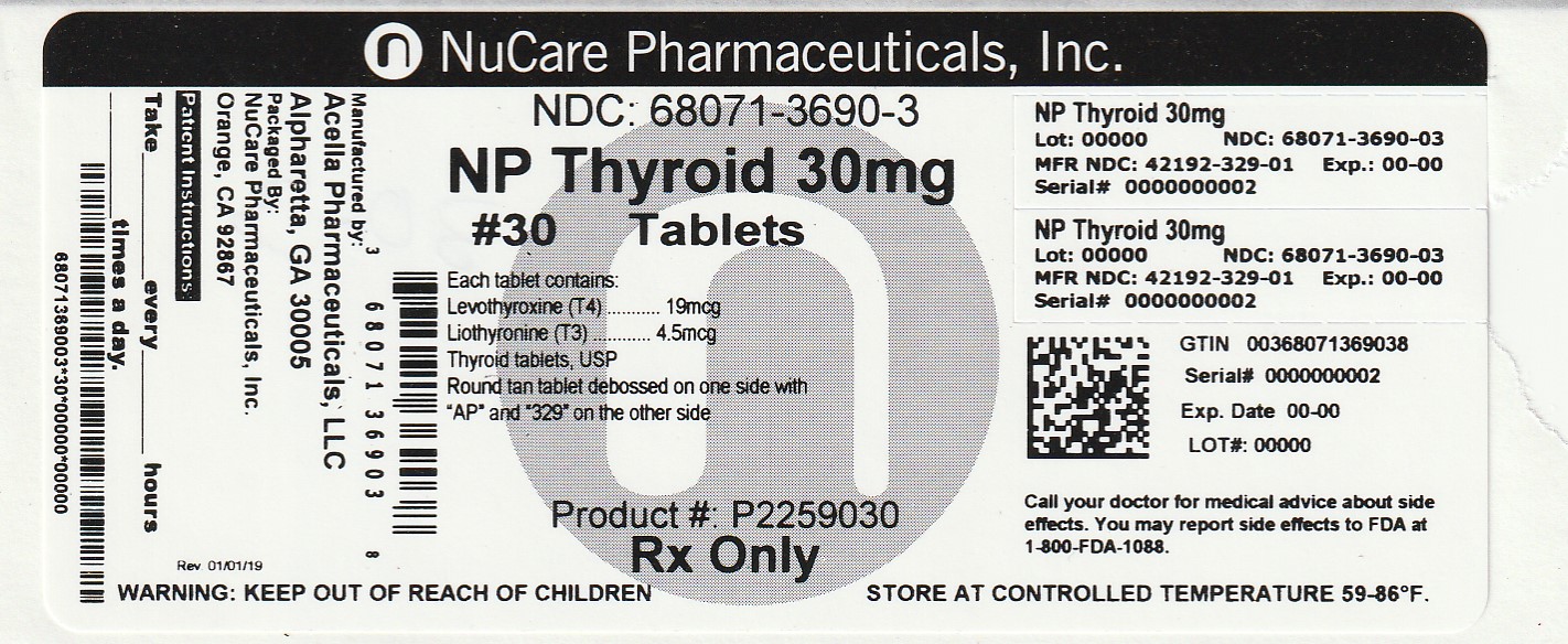Pill image for Np Thyroid 30