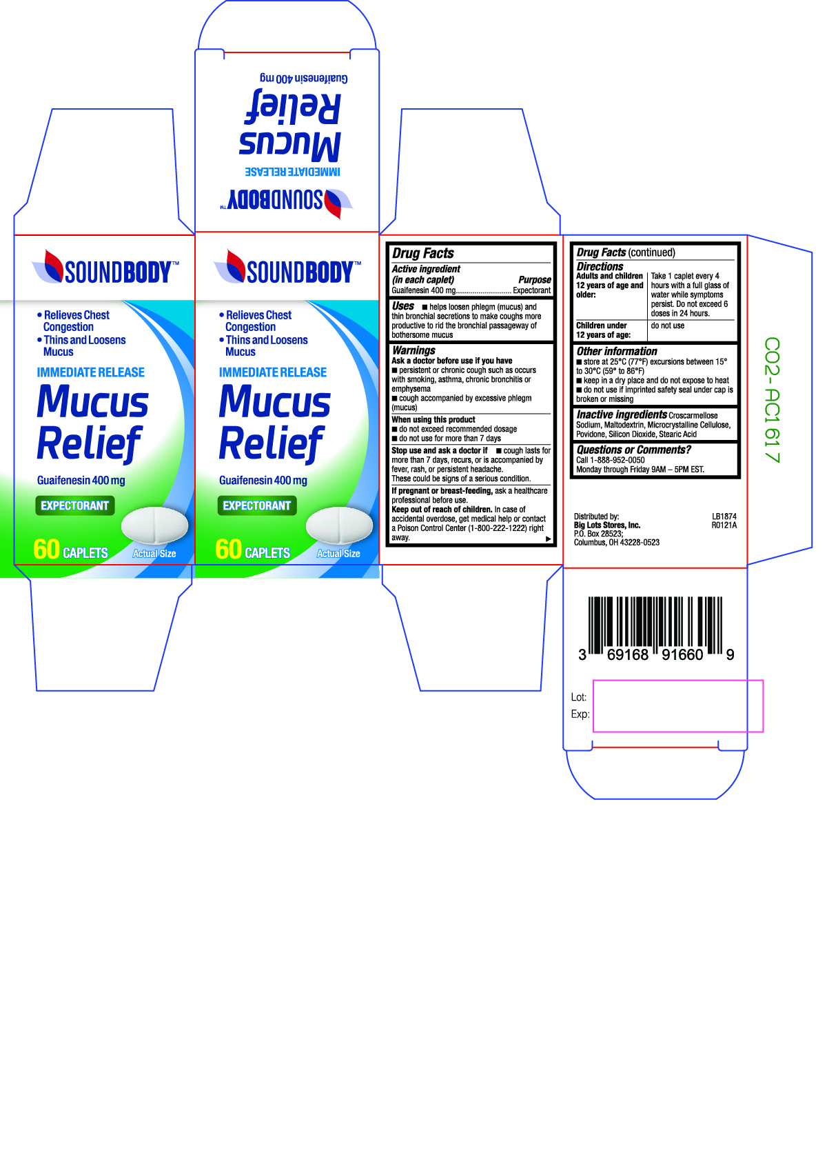 Pill image for Sound Body Mucus Relief