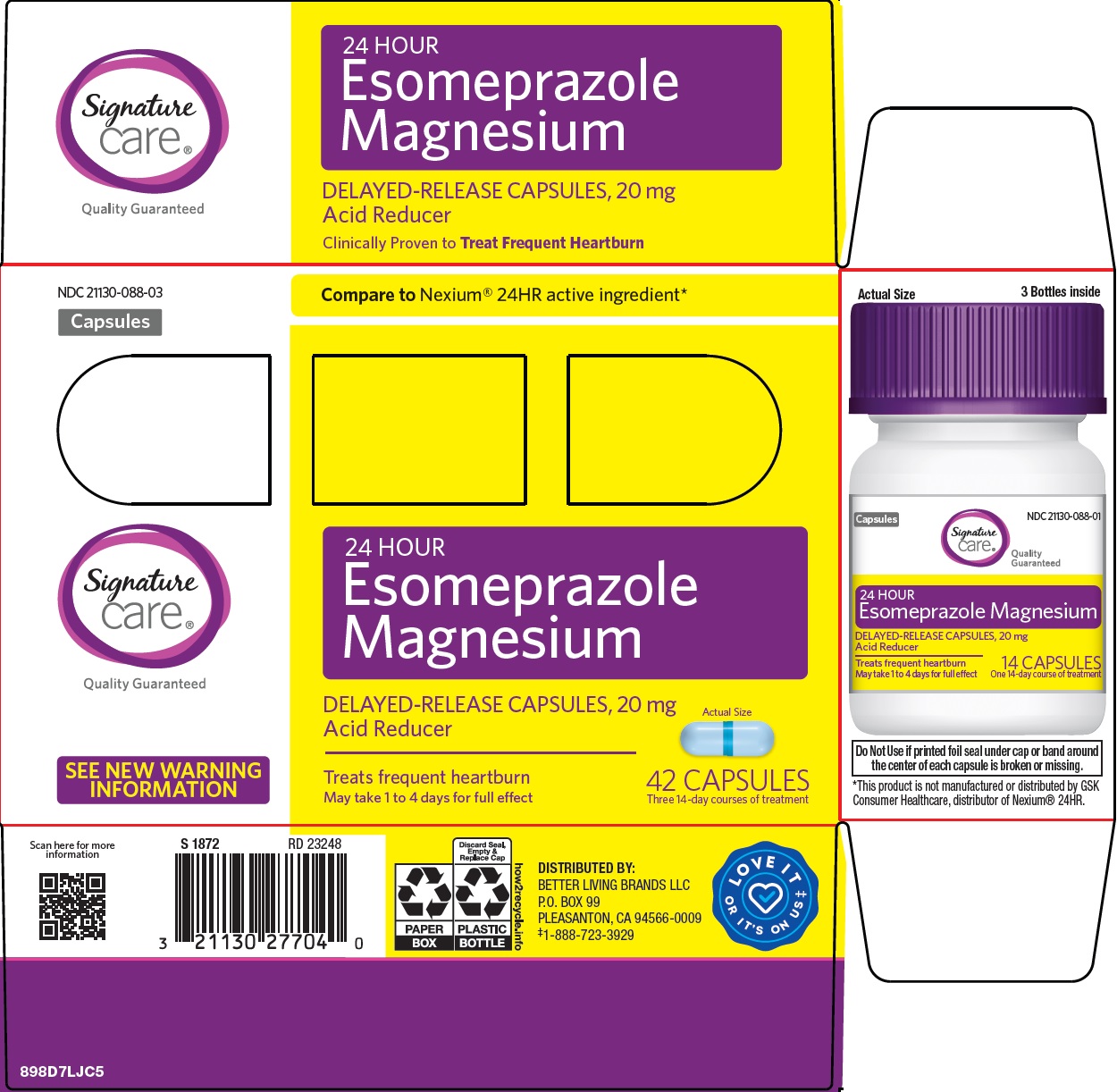 Pill image for Better Living Brands Llc Esomeprazole Magnesium Drug Facts