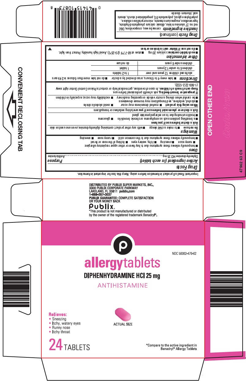 Pill image for Publix Super Markets, Inc. Allergy Tablets Drug Facts