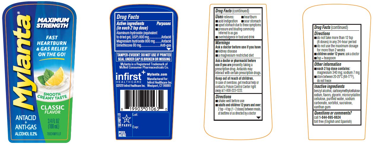 Pill image for Mylanta Maximum Strength Classic Flavor 3.4 Fl Oz