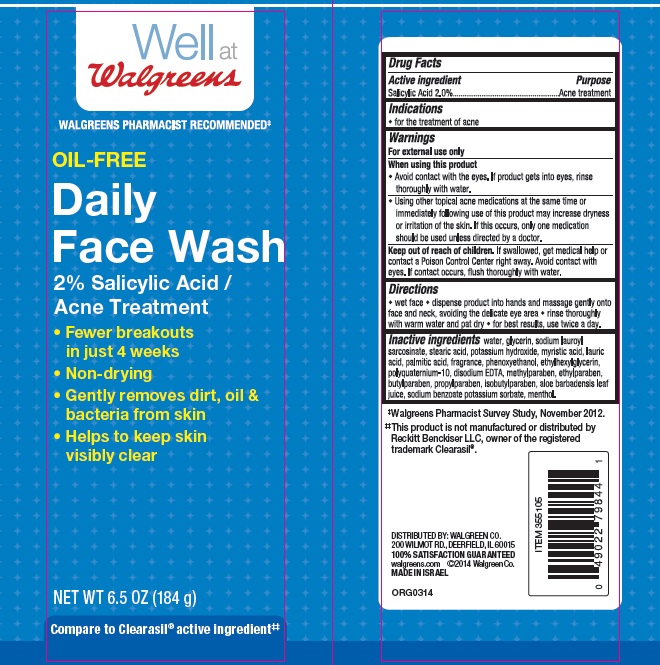 Pill image for Well At Walgreens Oil-free Daily Face Wash