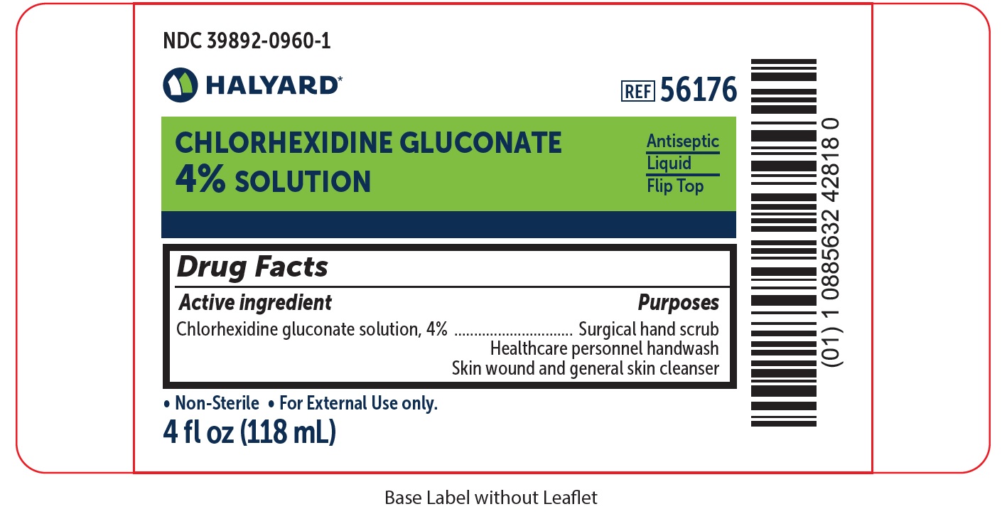 Pill image for Halyard Chlorhexidine Gluconate 4% Solution, Antiseptic, Liquid, Flip Top