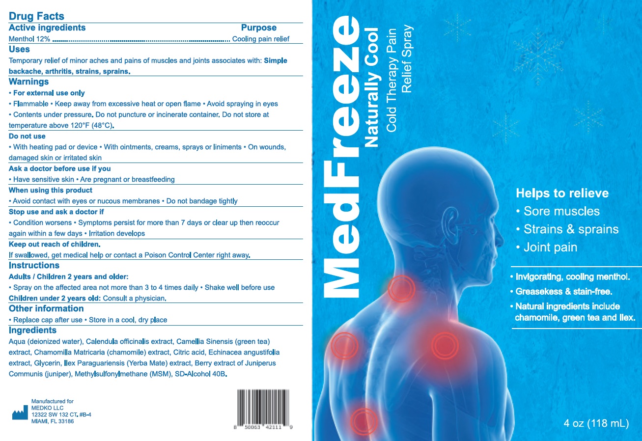 Pill image for medfreeze naturally cool pain relief spray