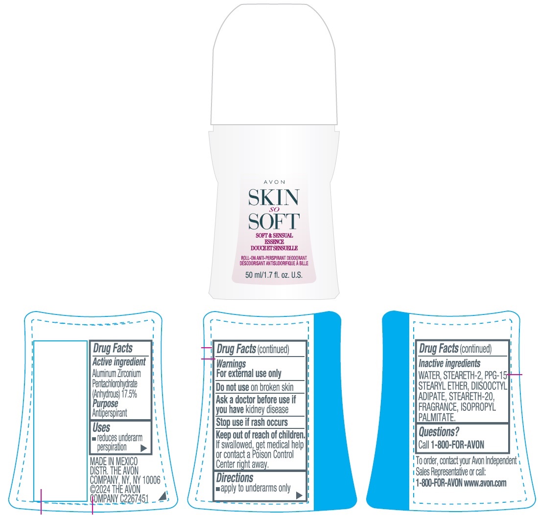 Pill image for Avon Skin So Soft Soft & Sensual Essence Roll-on Anti-perspirant Deodorant 50ml