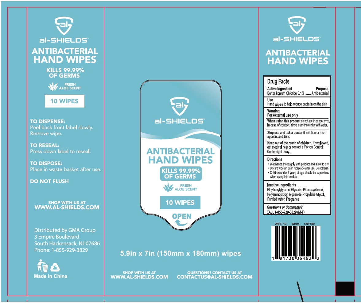 Pill image for Al-shields™ Antibacterial Hand Wipes