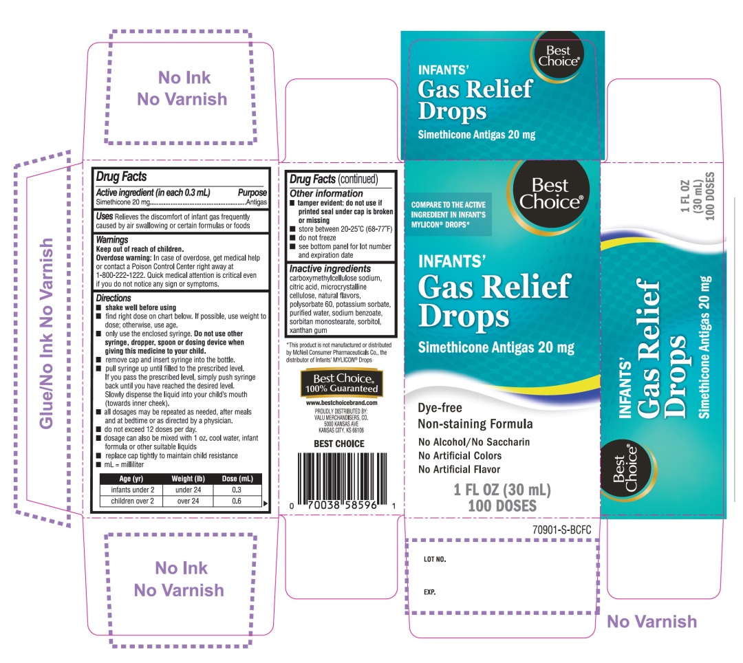 Pill image for Best Choice Infants’ Gas Relief Simethicone Drops