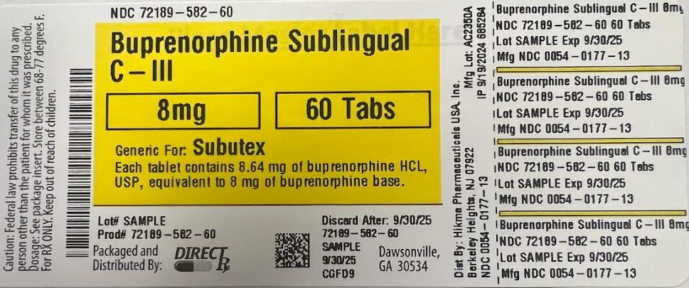 Pill image for Buprenorphine Sublingual C-iii