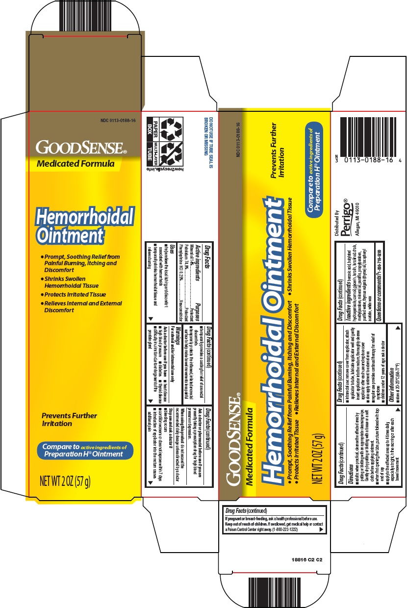 Pill image for Perrigo Hemorrhoidal Ointment Drug Facts