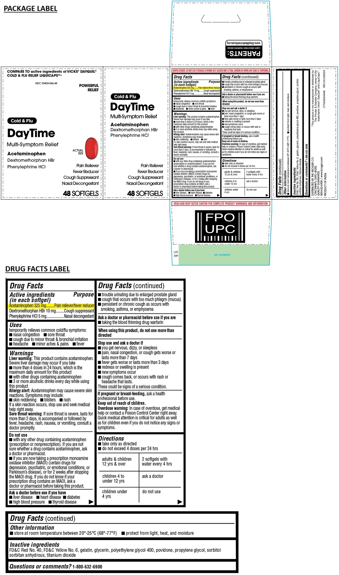 Pill image for Kroger Daytime Cold & Flu Softgels