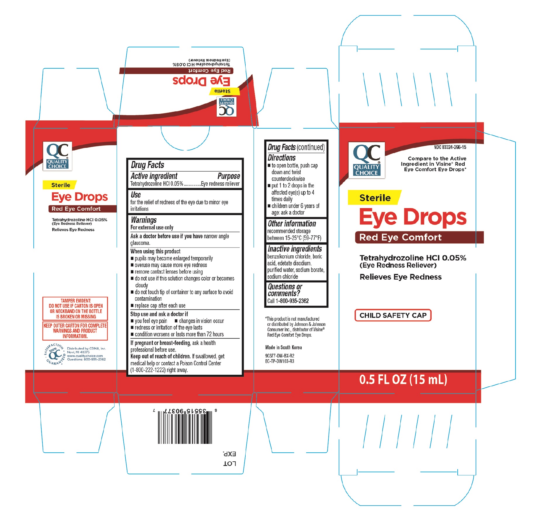 Pill image for Qc Eye Drops, Original 0.5oz (nbe Visine Original) 90377