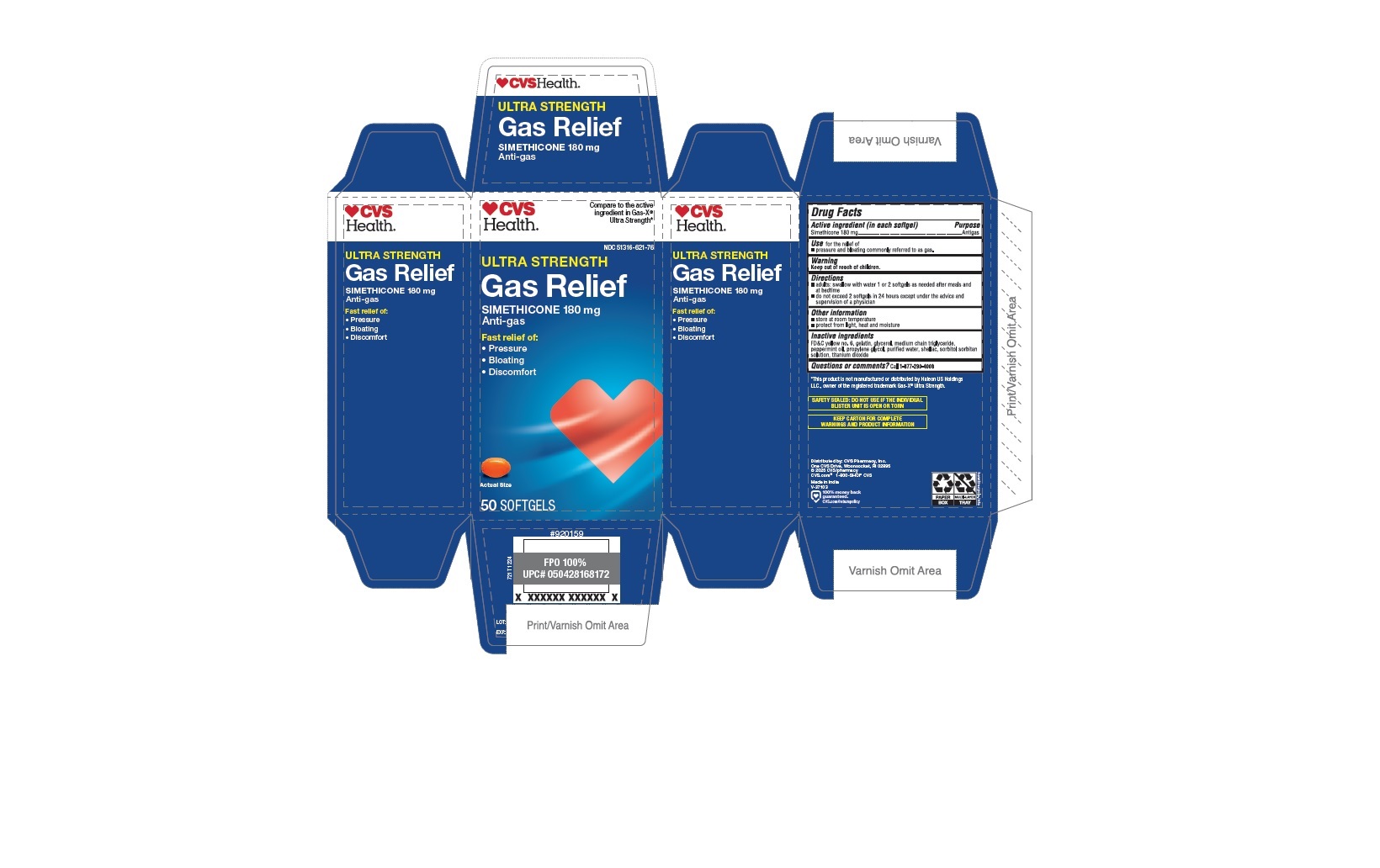 Pill image for Cvs_721t_51316-621_simethicone Soft Gelatin Capsules 180 Mg