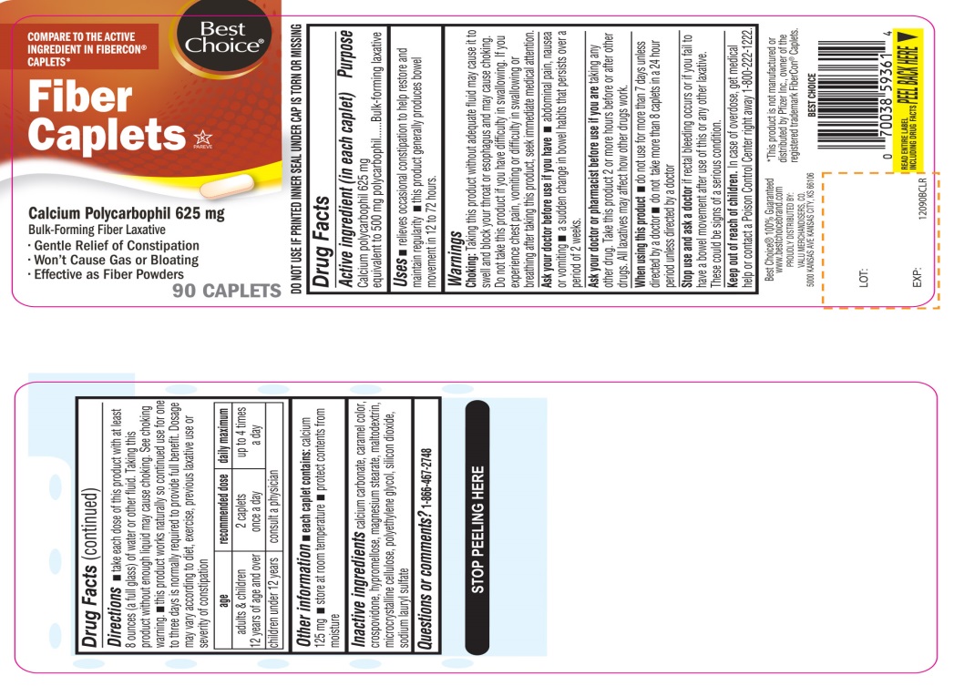 Pill image for Best Choice Fiber Caplets Calcium Polycarbophil