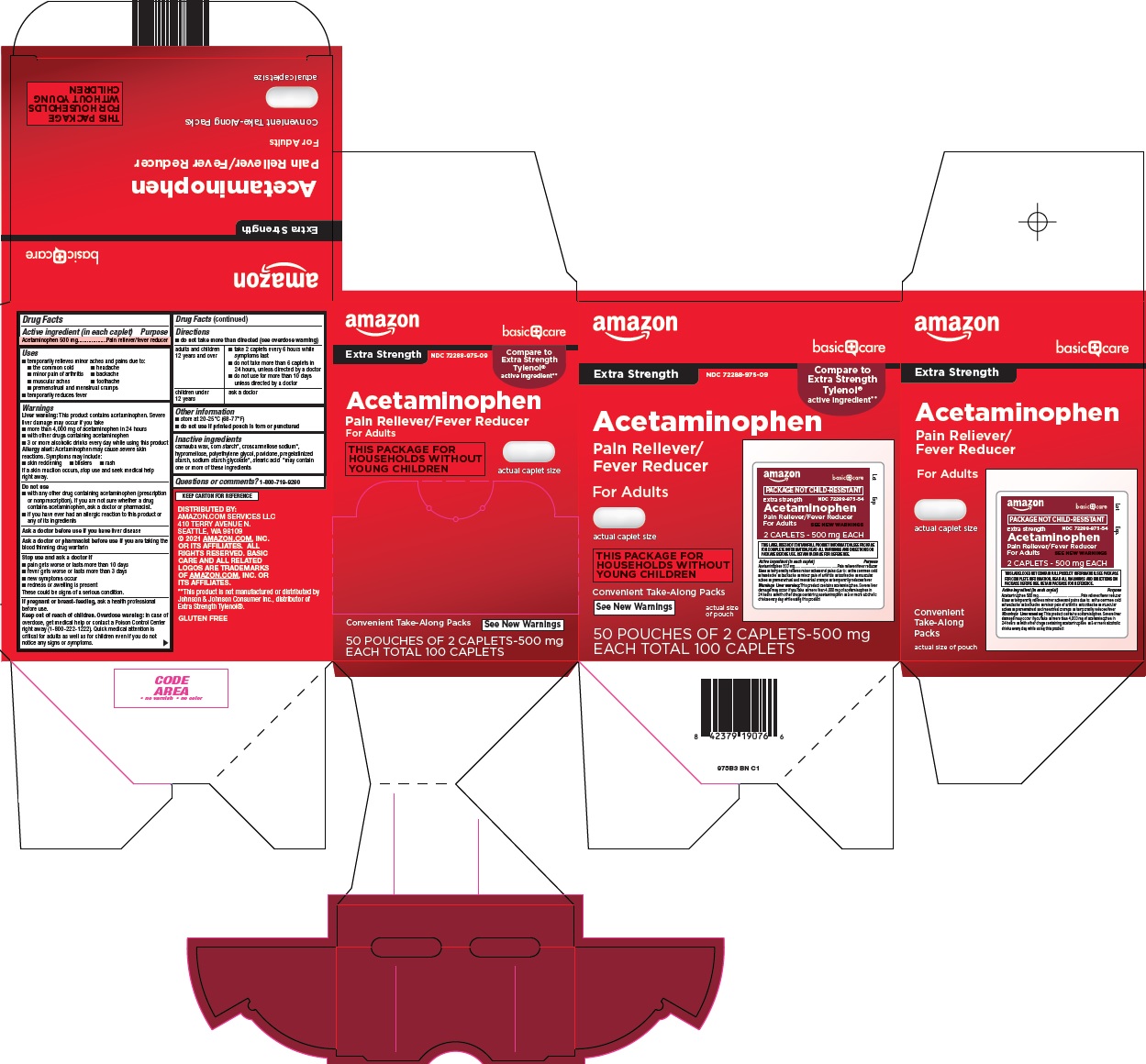 Pill image for Amazon Acetaminophen Drug Facts