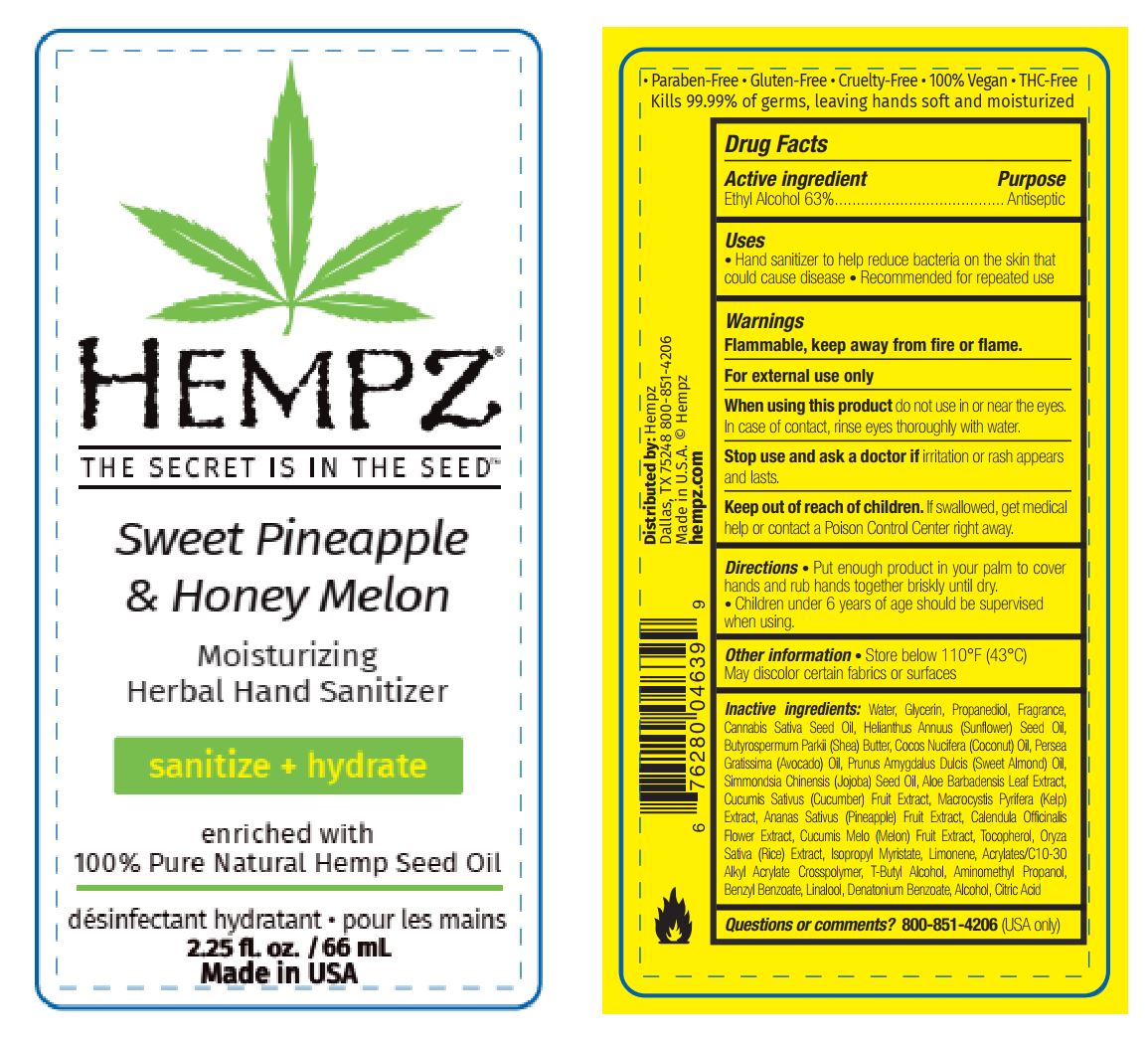 Pill image for Hempz Sweet Pineapple & Honey Melon Moisturizing Herbal Hand Sanitizer