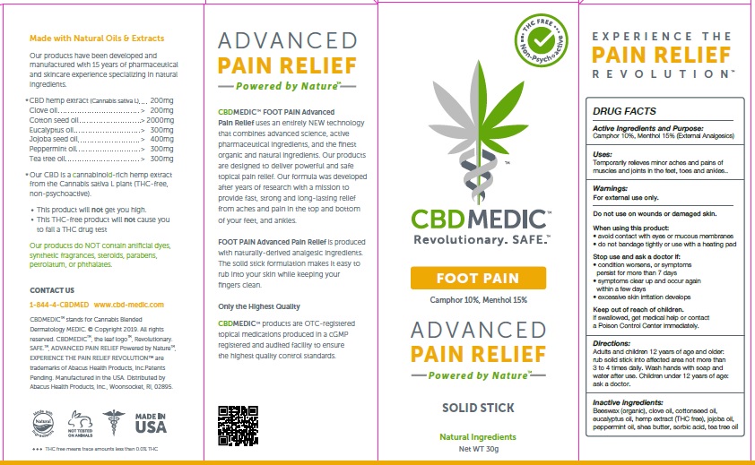 Pill image for Cbdmedic Foot Pain Relief