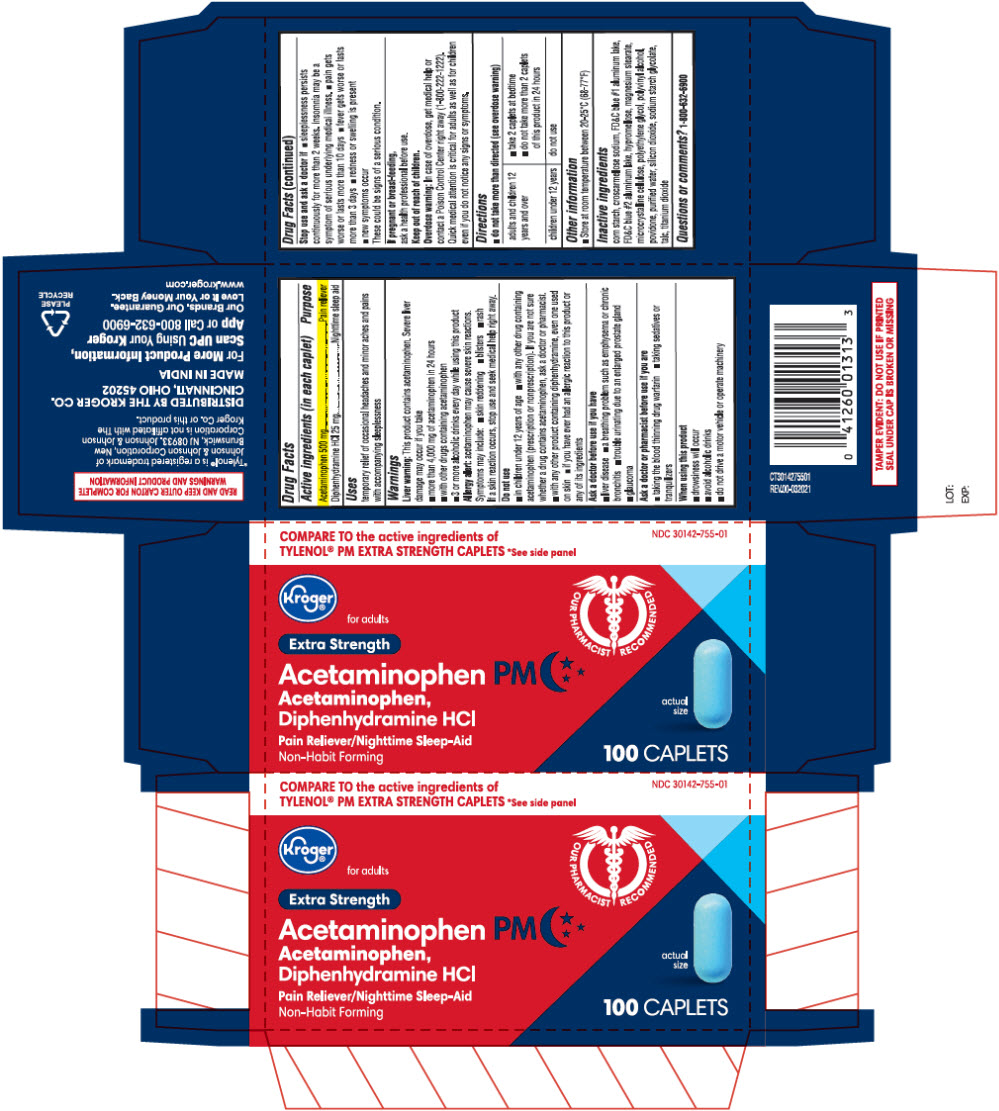 Pill image for Extra Strength Acetaminophen Pm Caplets