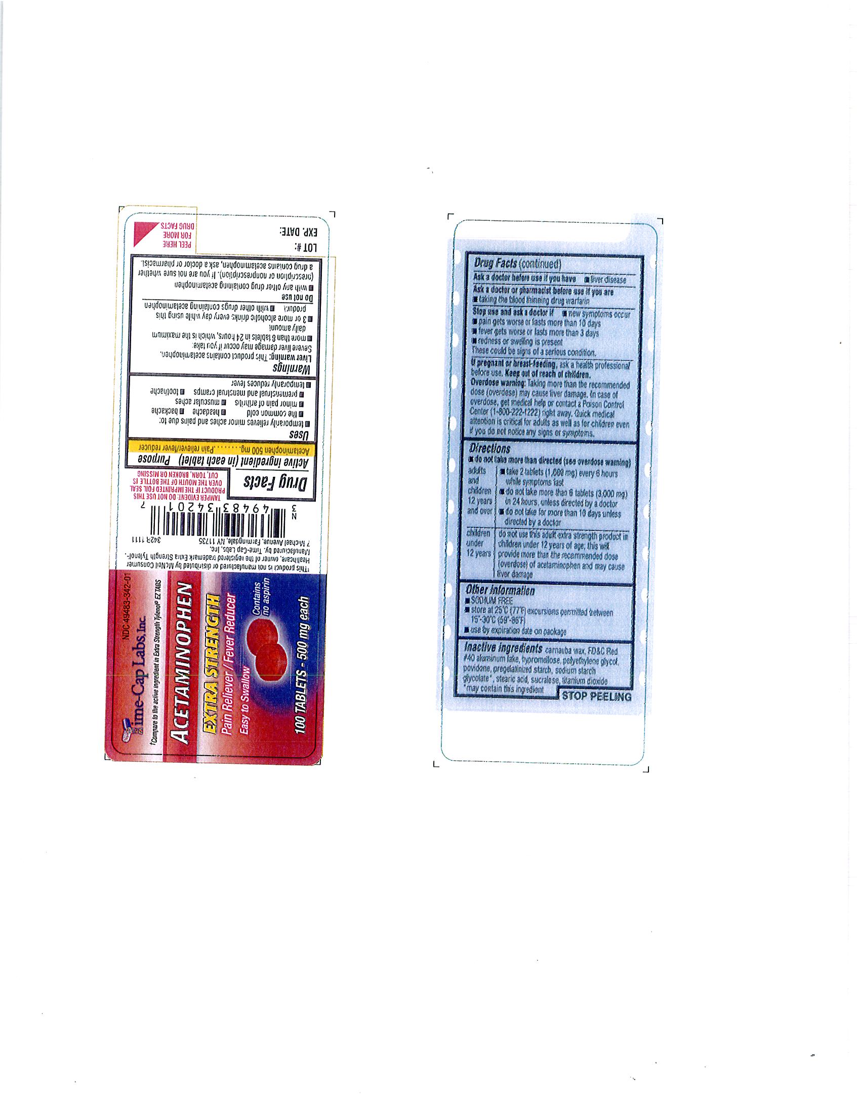 Pill image for 342r Apap