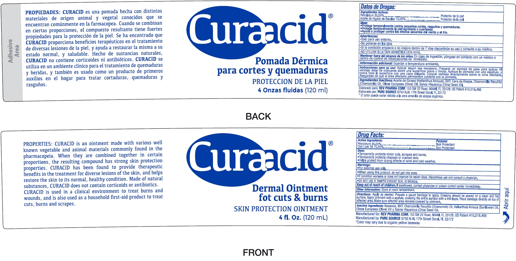 Pill image for Curacid Dermal Ointment For Cuts And Burns