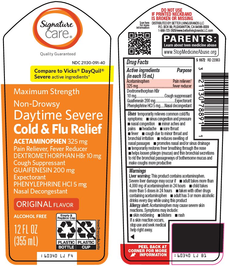 Pill image for Better Living Brands Llc Non-drowsy Daytime Severe Cold & Flu Relief Drug Facts