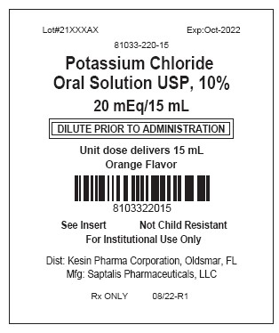 Pill image for These Highlights Do Not Include All The Information Needed To Use Potassium Chloride Oral Solution Safely And Effectively. See Full Prescribing Information For Potassium Chloride Oral Solution.