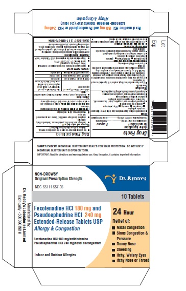 Pill image for Fexofenadine Hcl And Pseudoephedrine Hci Er Tablets Usp, 180/240 Mg