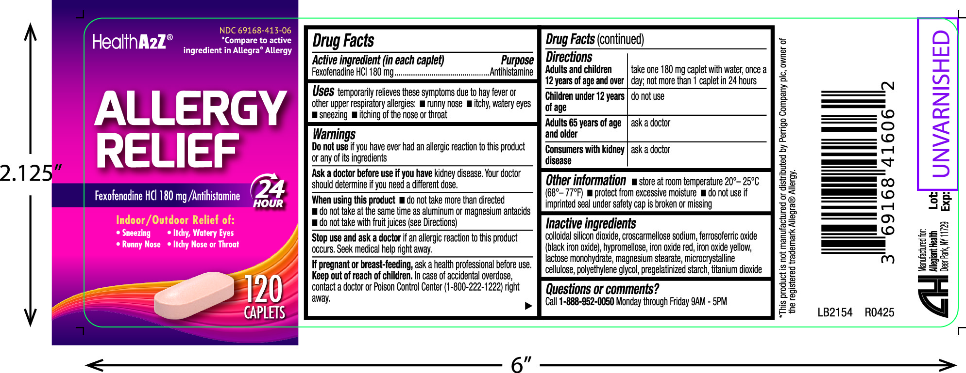 Pill image for 413 - Allery Relief