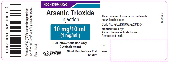 Pill image for Arsenic Trioxide Injection