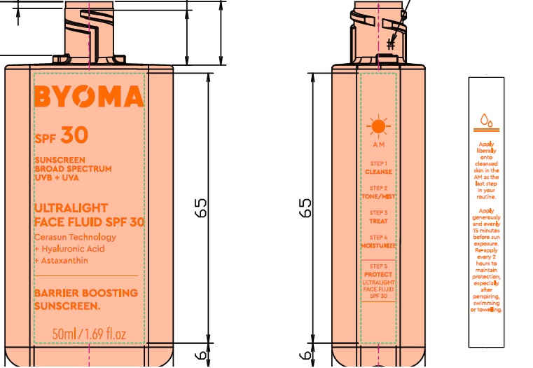 Pill image for Byoma Ultralight Face Fluid Spf 30