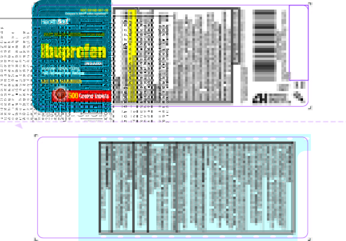 Pill image for 467 - Ibuprofen 200mg Tablet