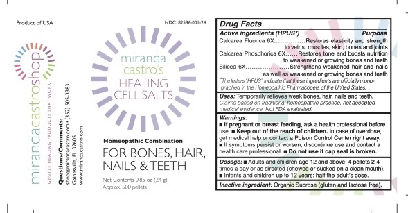Pill image for Miranda Castro's Healing Cell Salts Homeopathic Combination For Bones, Hair, Nails & Teeth