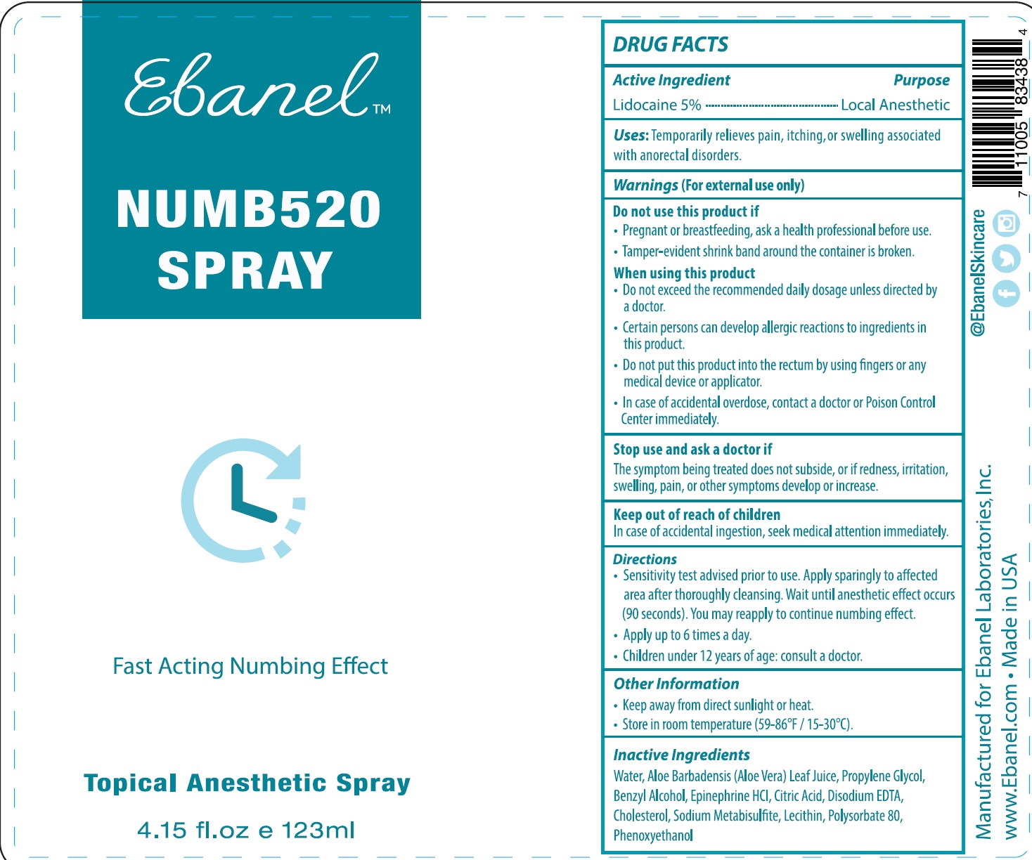 Pill image for Numb520 Spray