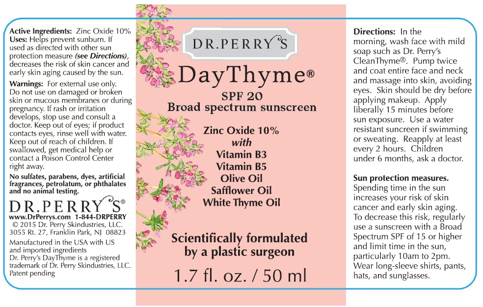 Pill image for Dr. Perry's Day Thyme Spf 20 Broad Spectrum Sunscreen