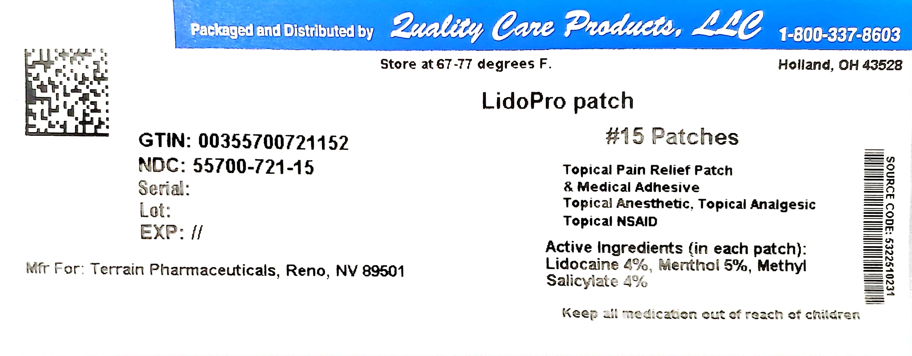 Pill image for Lidopro Patch