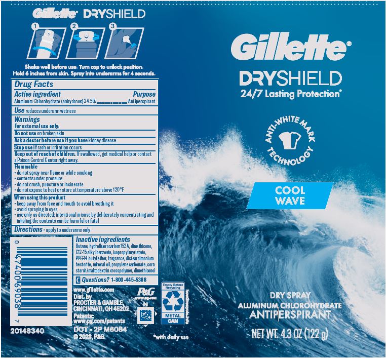 Pill image for Gillette Dryshield Cool Wave Dry Spray