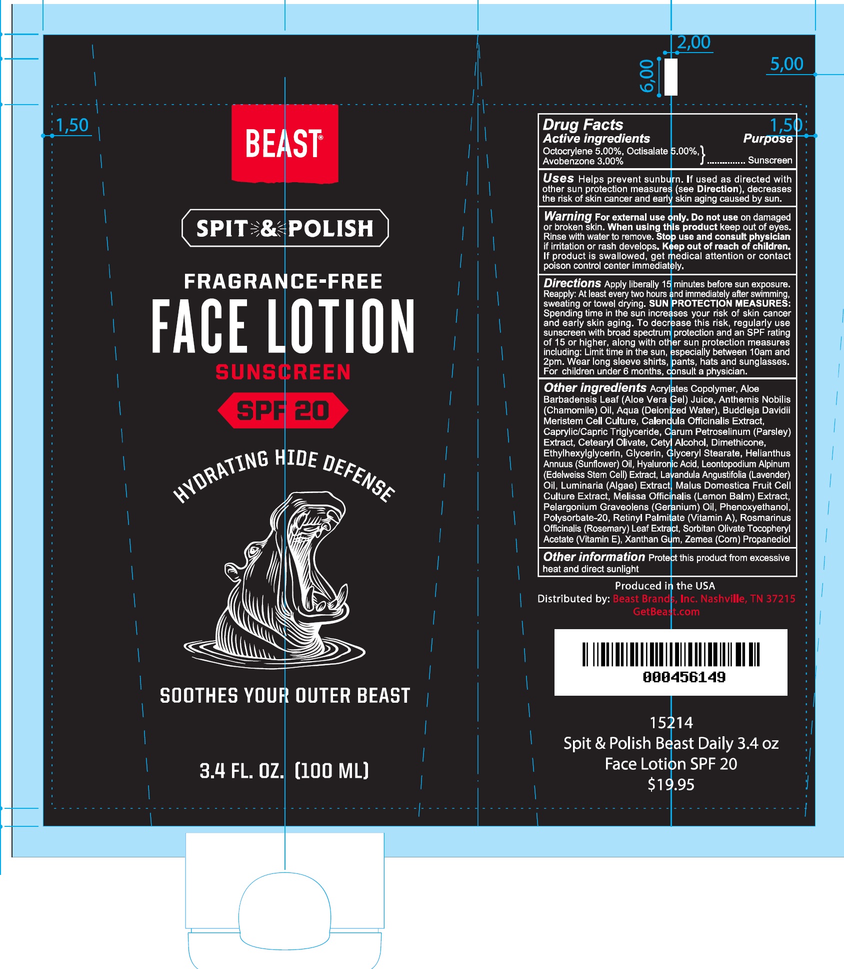Pill image for Beast Spit And Polish Face Lotion Spf-20