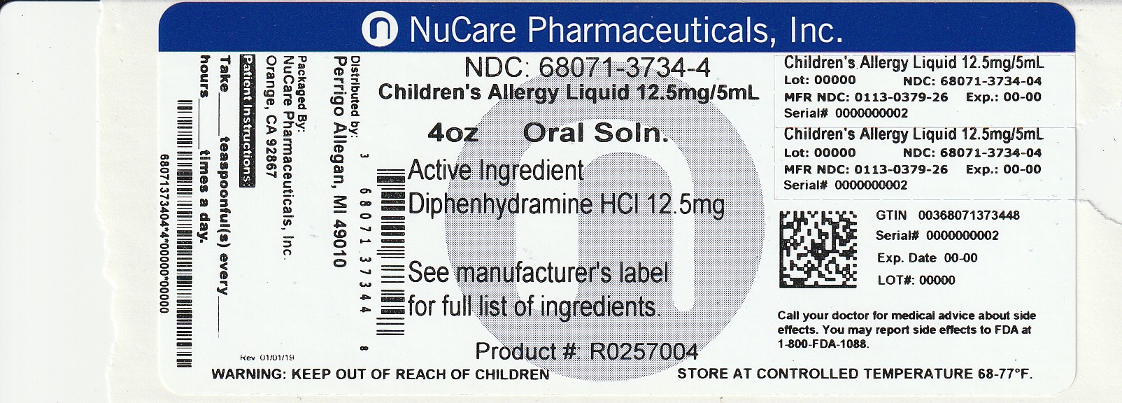 Pill image for Perrigo Children’s Allergy Liquid Drug Facts