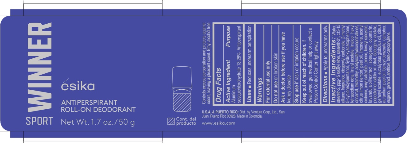 Pill image for Esika Winner Sport Antiperspirant Roll-on Deodorant