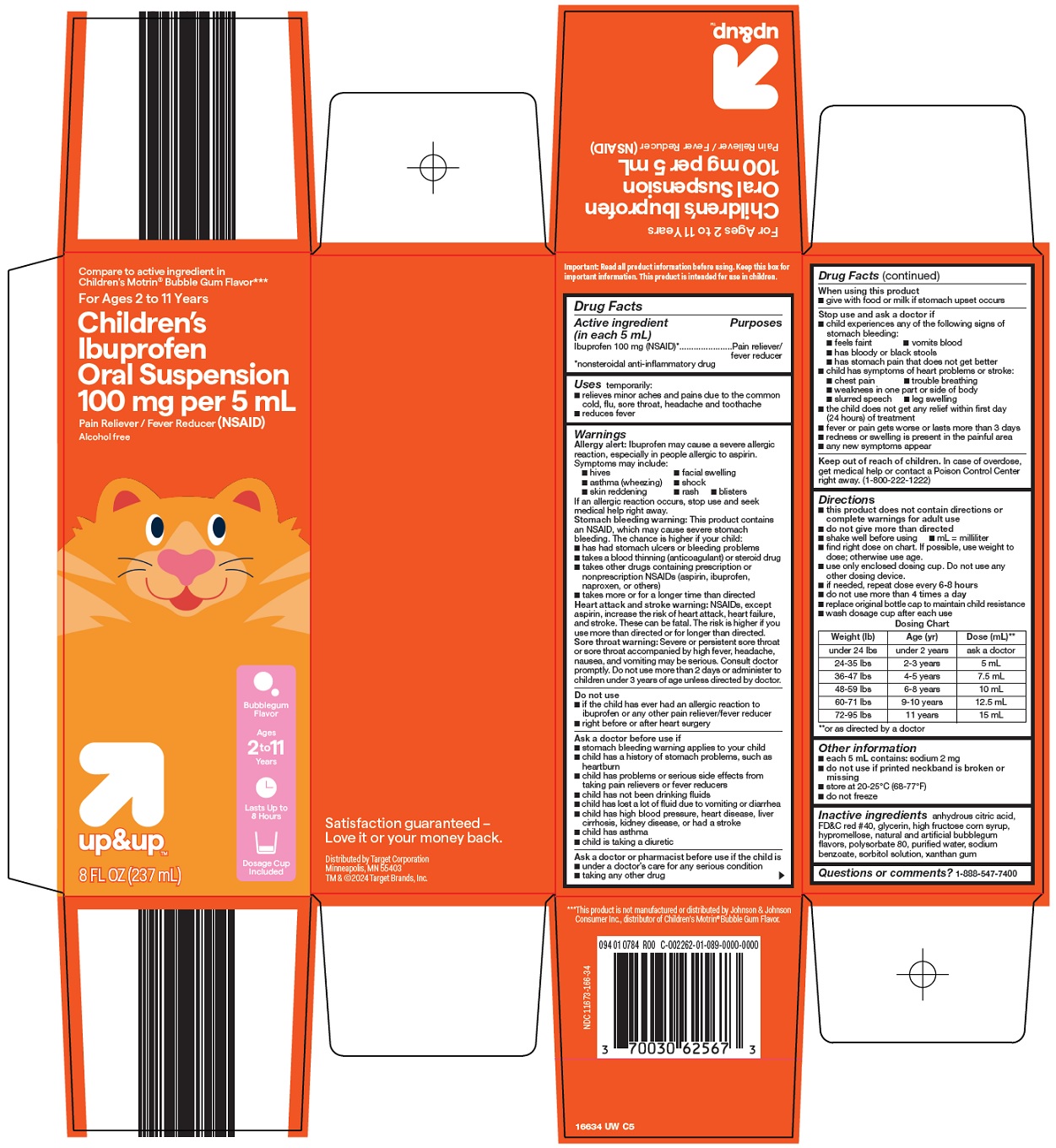 Pill image for Target Corporation Children's Ibuprofen Oral Suspension Drug Facts